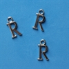 R 3 stk Metalbogstav til dekoration bordkort/lyspynt m.m. Ca.2 cm. Har lille øje.